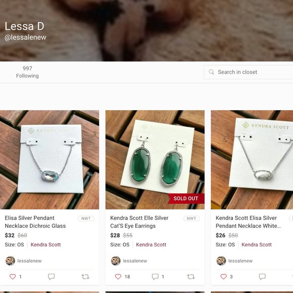 KENDRA SCOTT Elisa Necklace & Elle Earrings PSA! - Picture 14 of 16